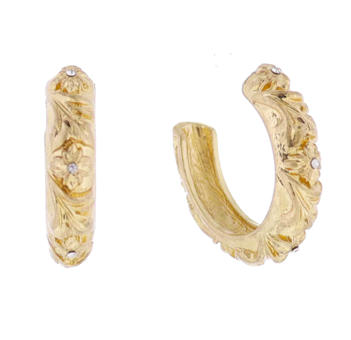 Artisan Designed Hoop Earring