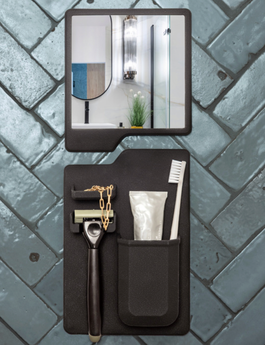 Beardless Leader Fogless Shaving Mirror & Organizer