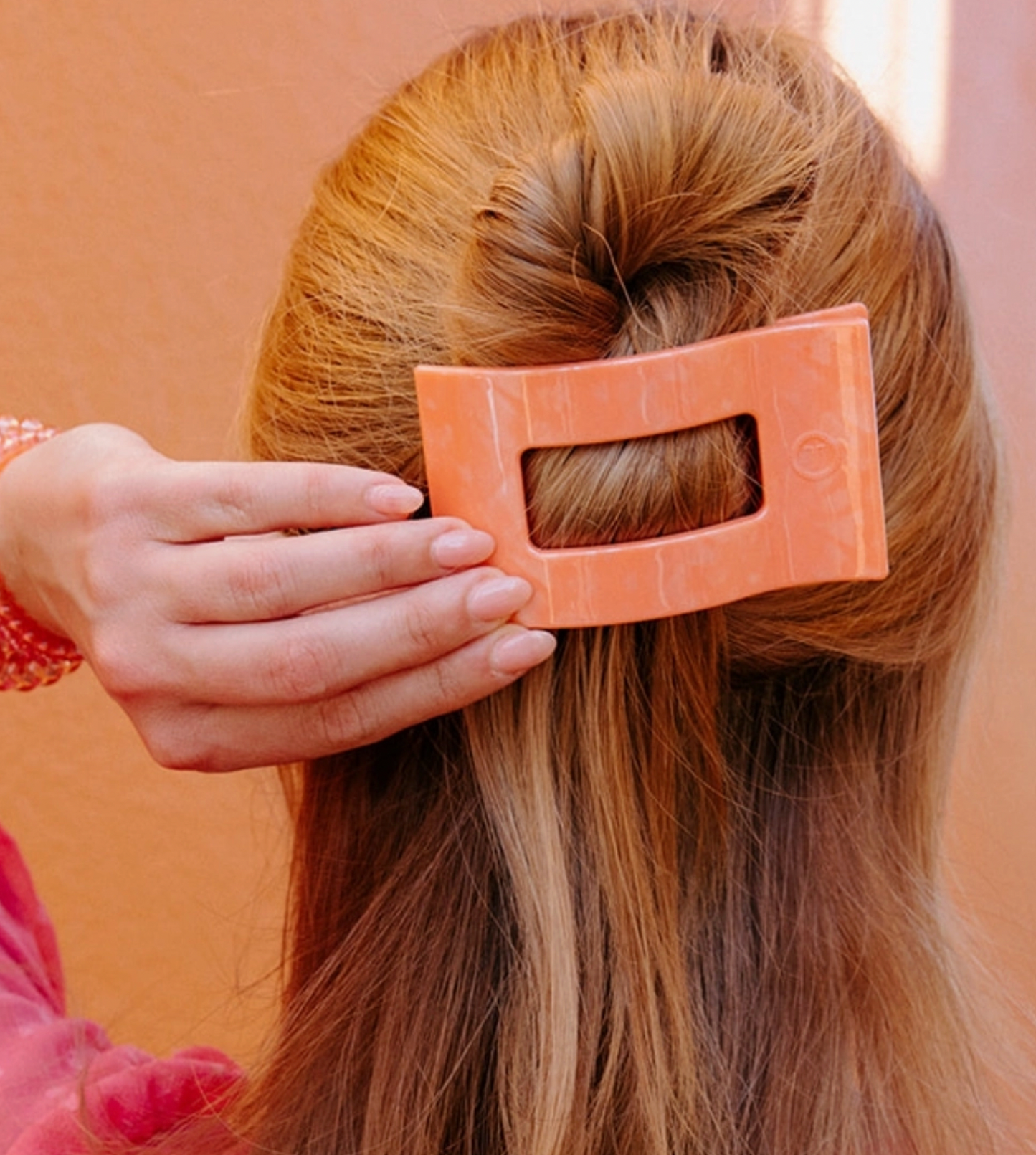 Large Flat Rectangle Hair Clip