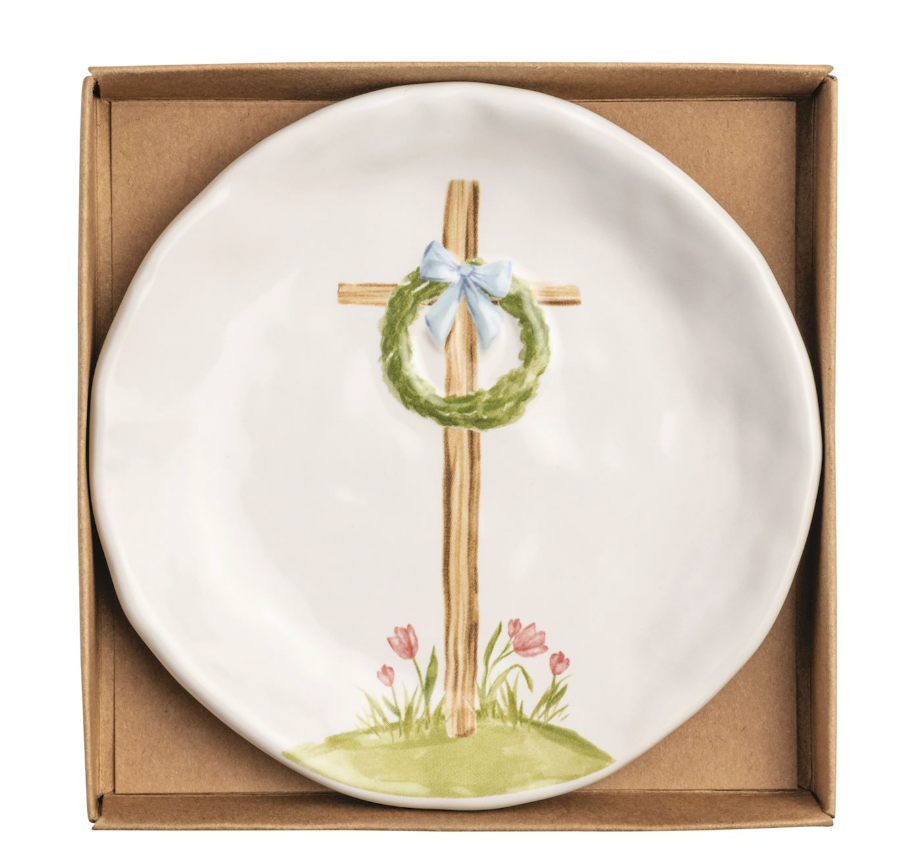 Single Cross Trinket Dish