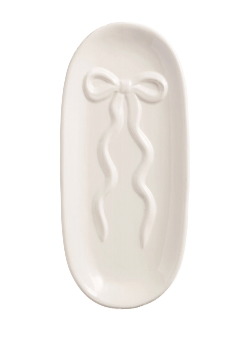 White Bow Everything Tray