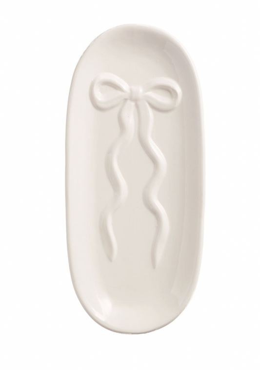 White Bow Everything Tray