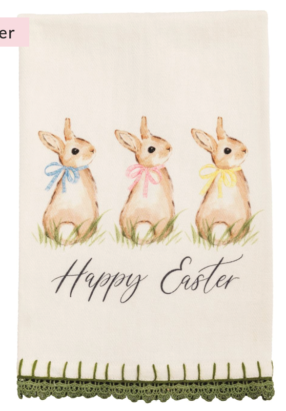 Happy Easter Trim Towels