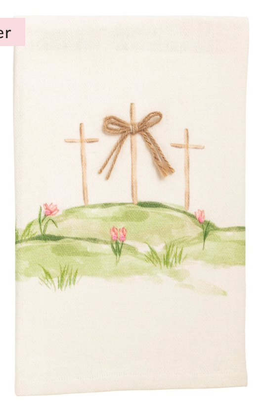 Three Crosses Easter Towel