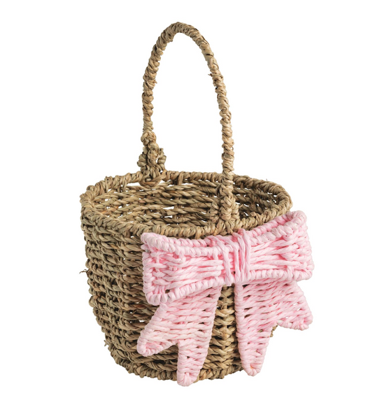 Pink Bow Easter Basket