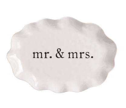 Mr. & Mrs. Melamine Platter