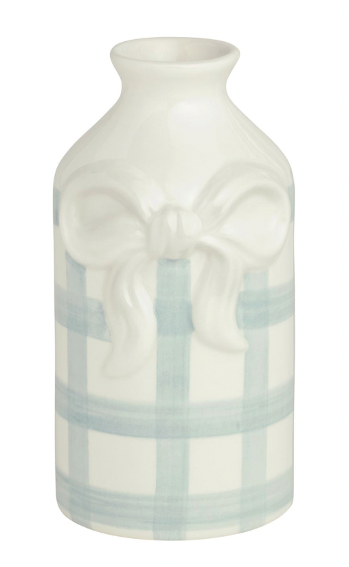 Medium Gingham Bud Vase