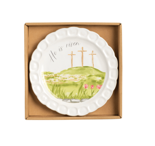 Boxed Easter Cross Plate