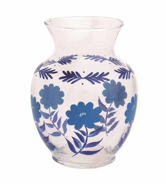 Blue Flower Stem Vase