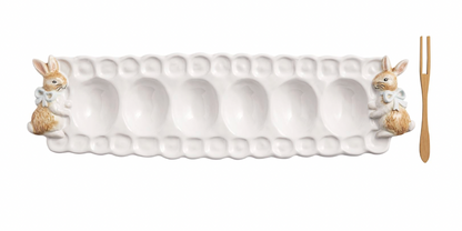 Bunny Easter Deviled Egg Tray Set