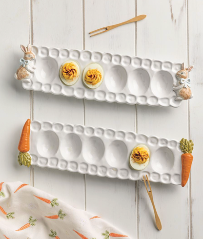 Bunny Easter Deviled Egg Tray Set