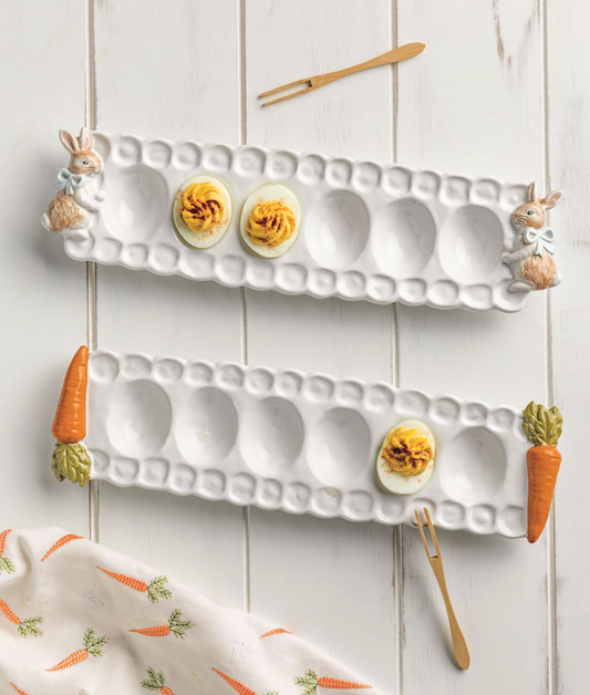 Bunny Easter Deviled Egg Tray Set