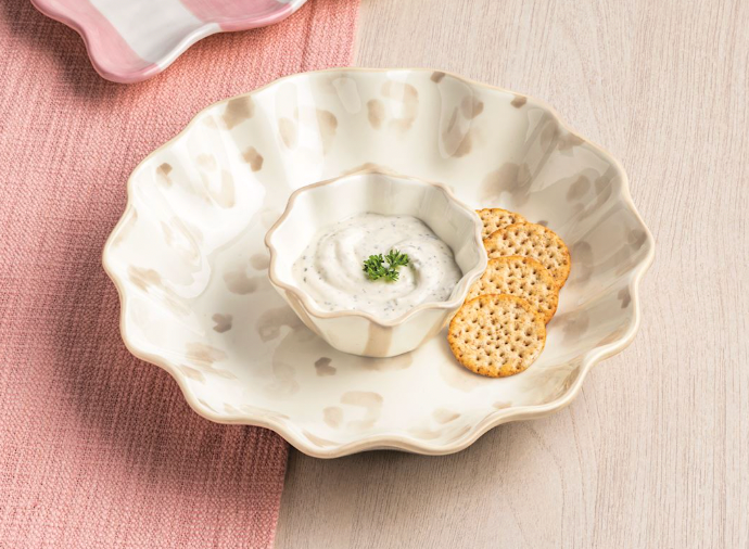 Leopard Chip & Dip Set