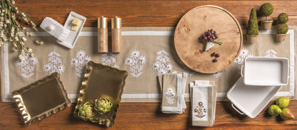 Brass Ruffle Nested Trays