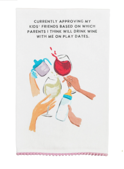 Wine Funny Mom Towel