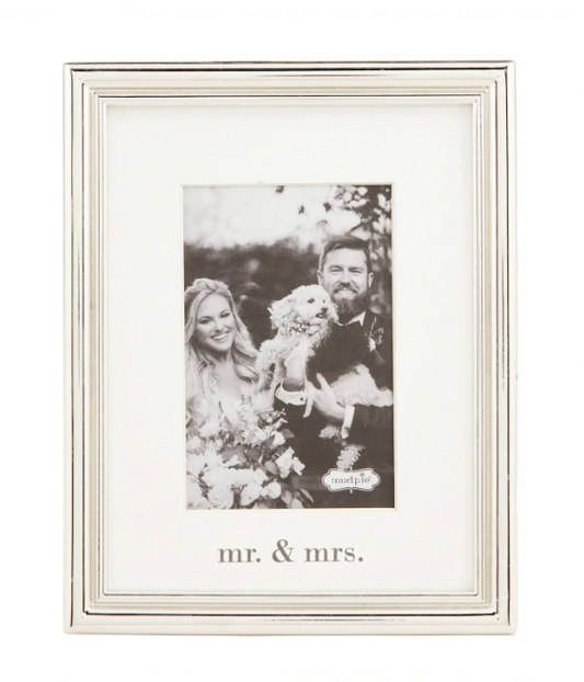 4x6 Mr. & Mrs. Metal Frame