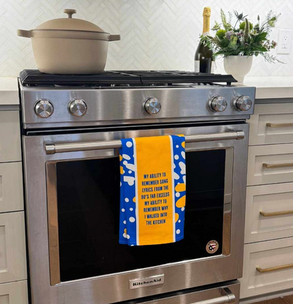 Song Lyrics Dish Towel