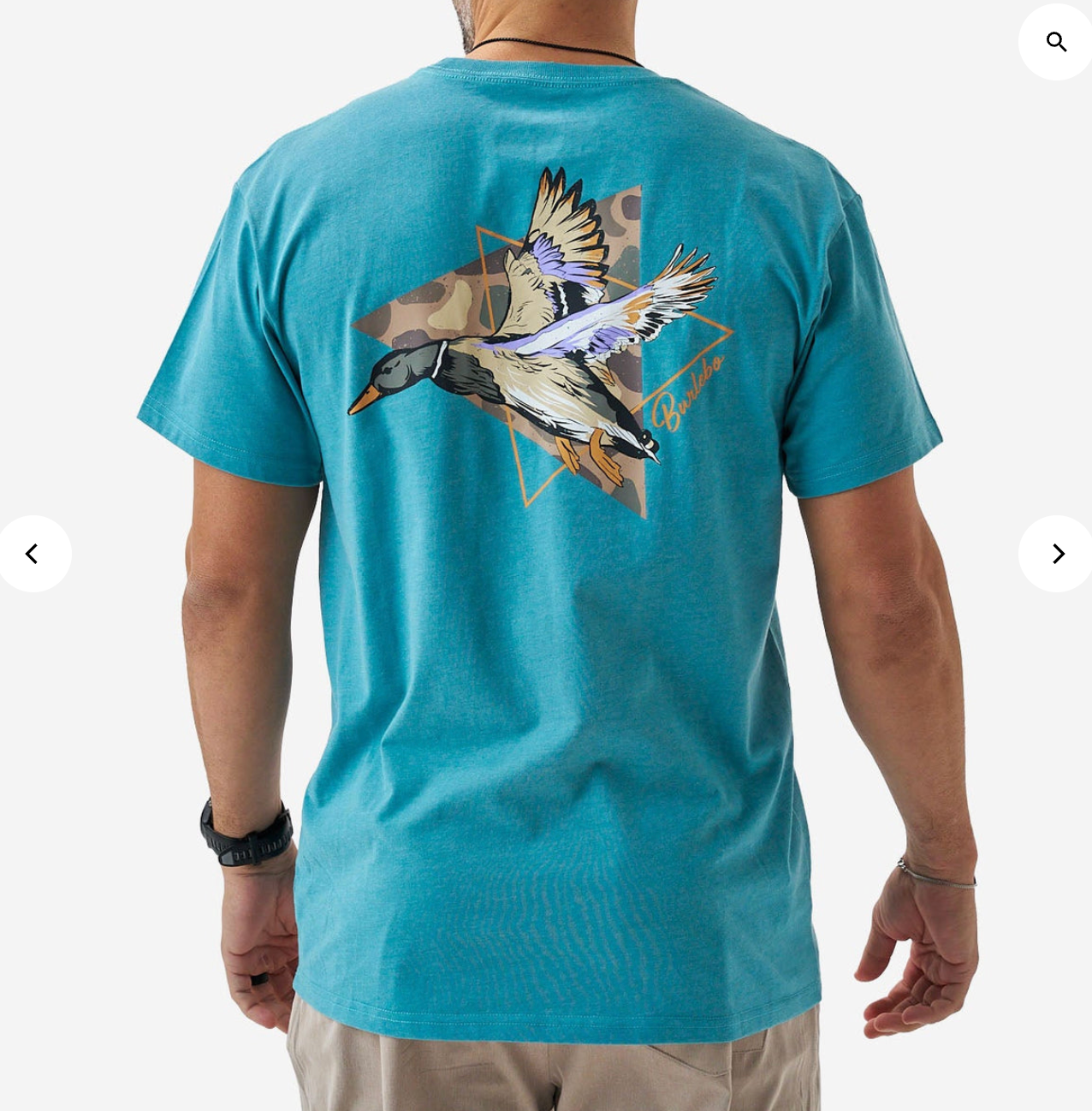 Short Sleeve Tee - Pintail Triangle Duck - Cyan
