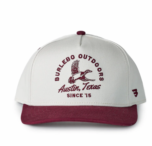 Cap - Classic Duck - Cream & Maroon