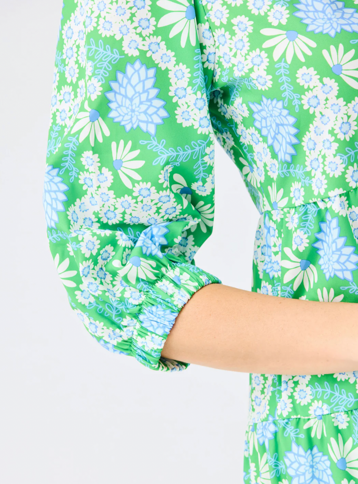 Cameron Dress | Daisy Chain Green
