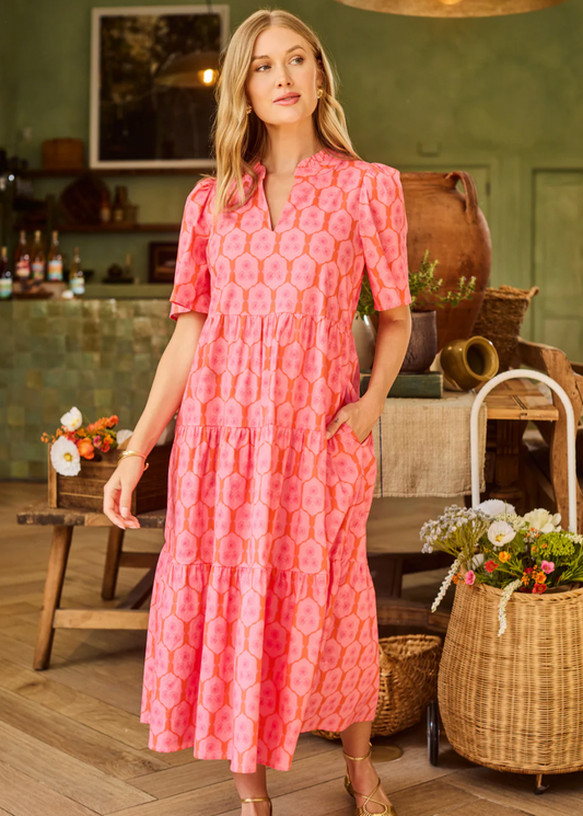 Ivy Dress | Rosette Charm Pink