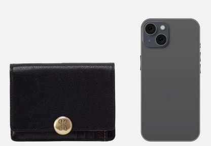 Hutton Small Wallet-Black
