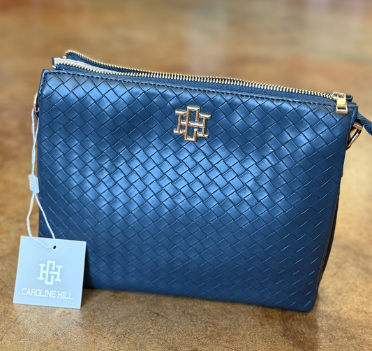 Ariana Crossbody Woven Navy