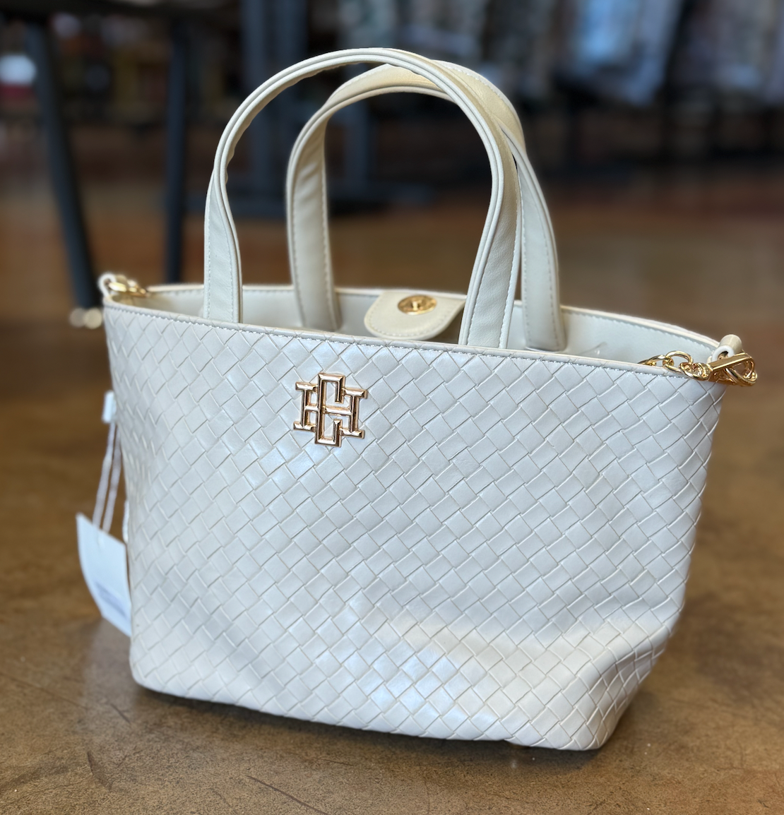 Maren Mini Tote Woven Almond