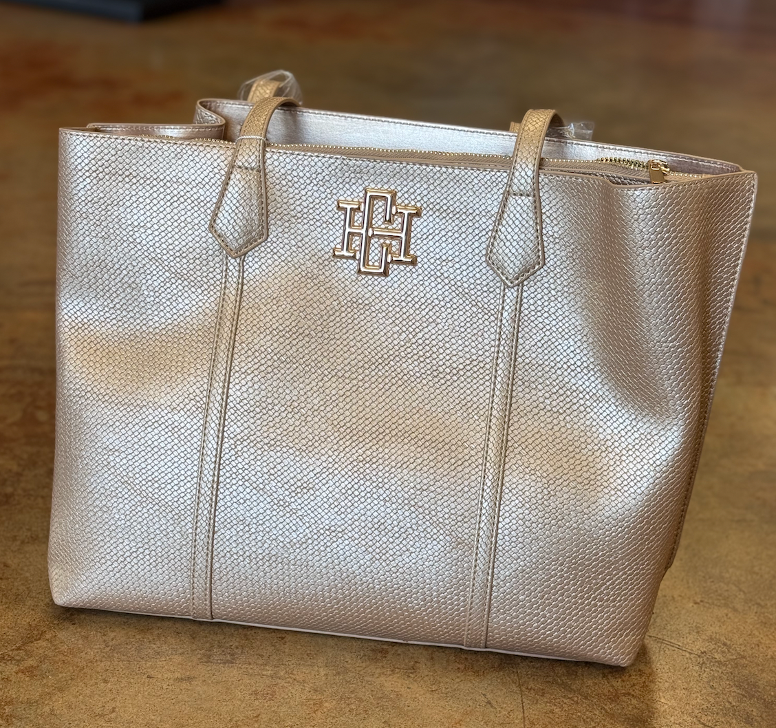 Heath Tote Woven Gold