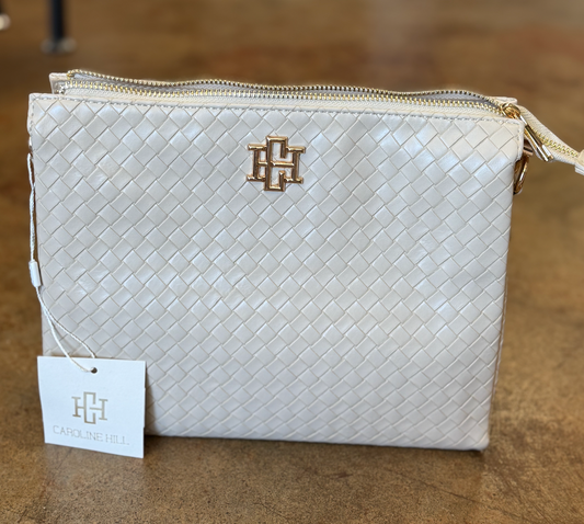 Ariana Crossbody Woven Almond