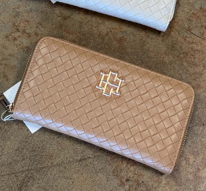 Penelope Wallet Woven Tan
