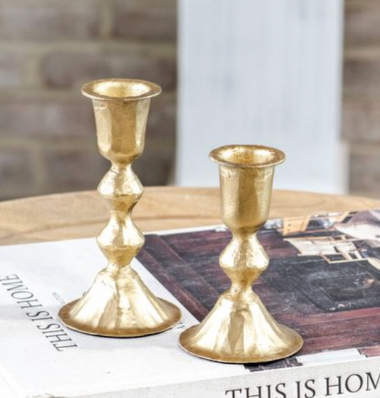 GOLD DIAMOND CANDLE HOLDERS