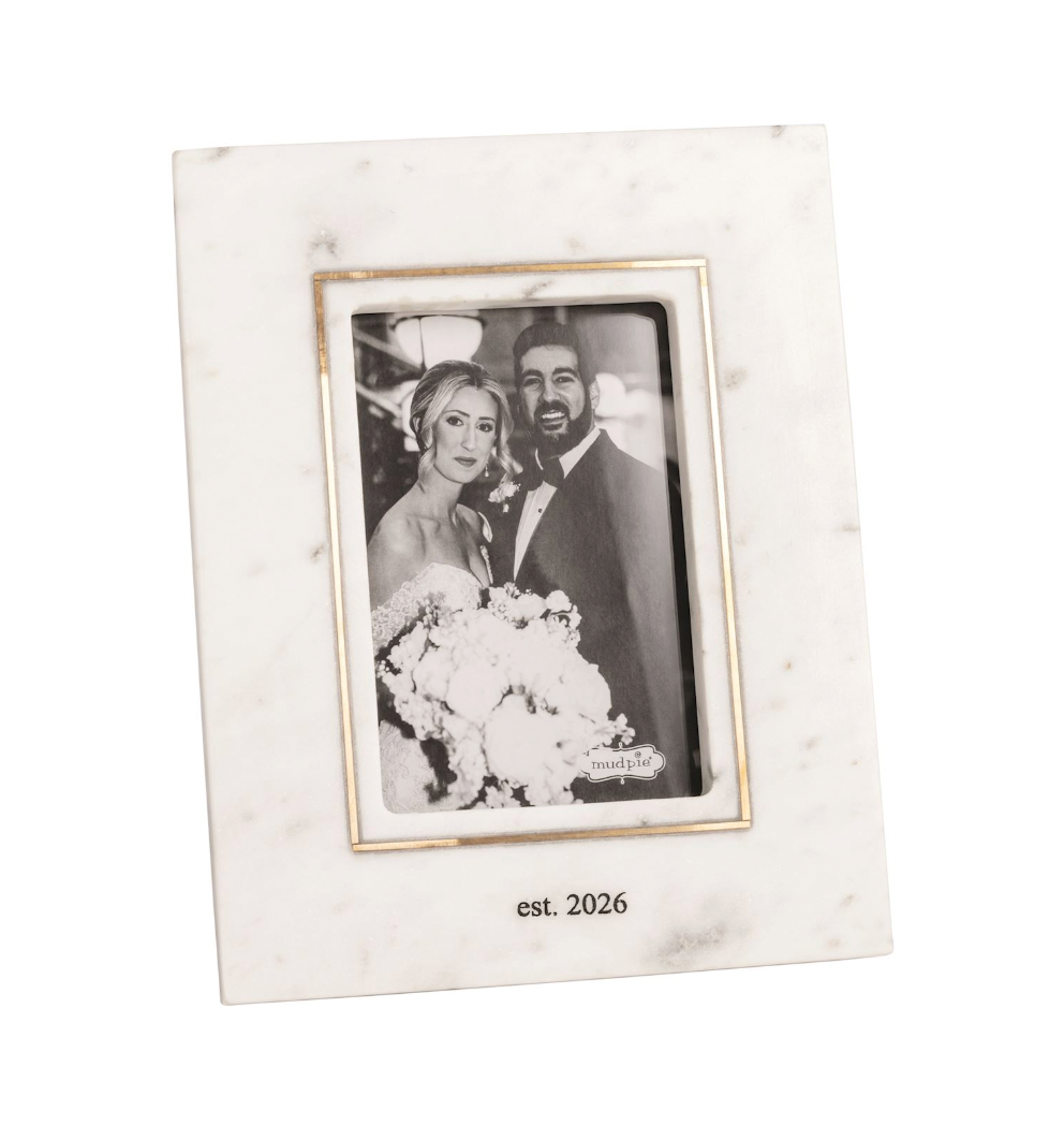 Est. 2026 Gold Inlay Marble Frame