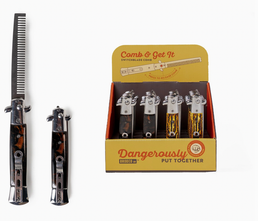 Brodeo Drive Comb & Get It Switchblade Comb