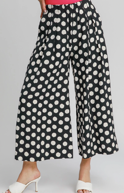 Black Polka Dot Pants