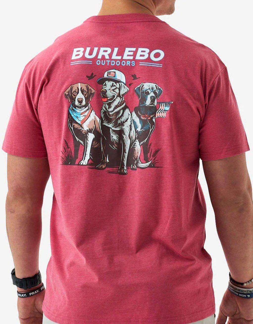 American Dogs - Heather Crimson Tee