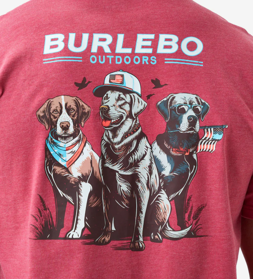 American Dogs - Heather Crimson Tee