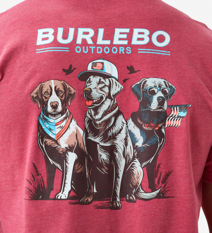 American Dogs - Heather Crimson Tee