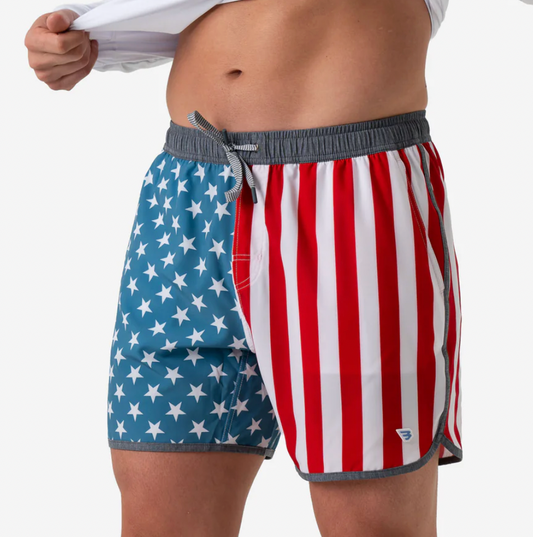 Throwback USA Swim Trunk