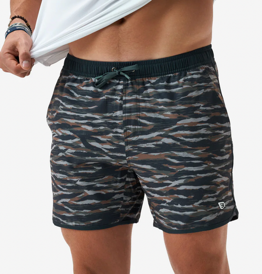 Tiger Stripe Camo-Wetland Swim Trunk