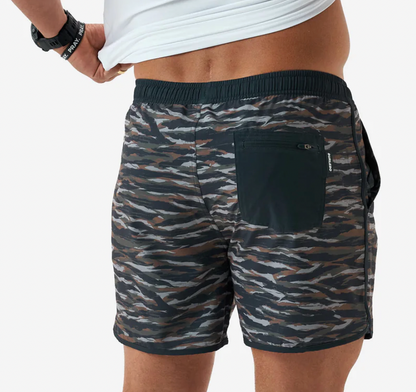 Tiger Stripe Camo-Wetland Swim Trunk