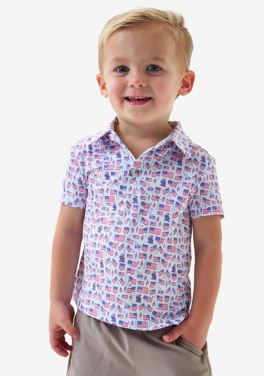 Youth Performance Polo - Old Glory