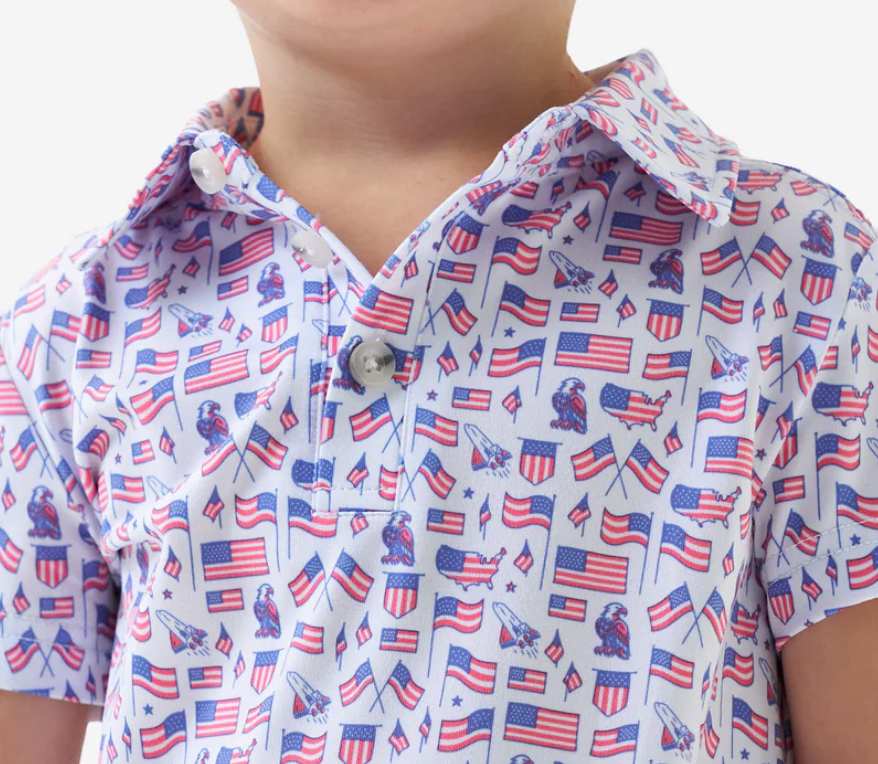 Youth Performance Polo - Old Glory