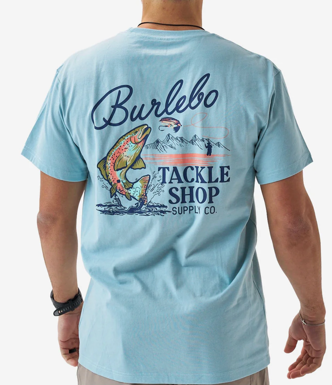 Short Sleeve Tee - Tackle Shop - Sky Blue