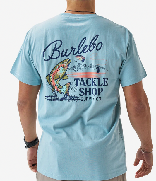 Short Sleeve Tee - Tackle Shop - Sky Blue