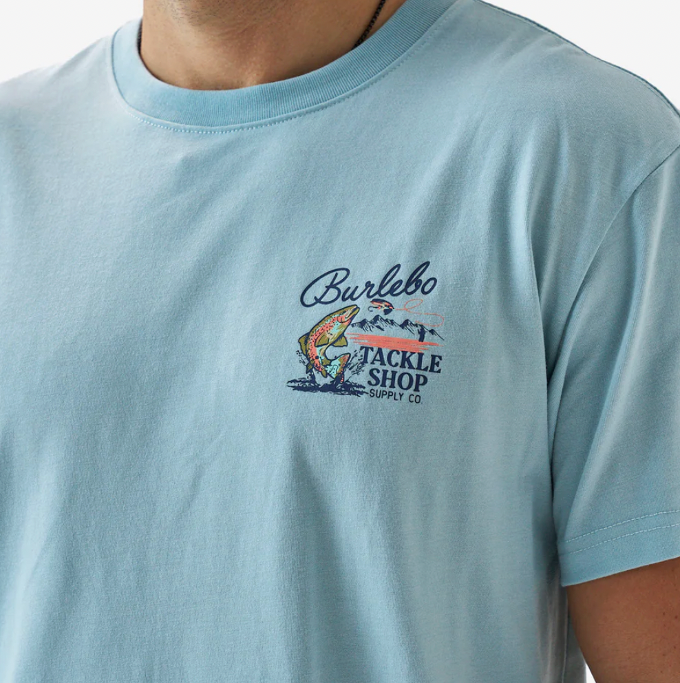 Short Sleeve Tee - Tackle Shop - Sky Blue