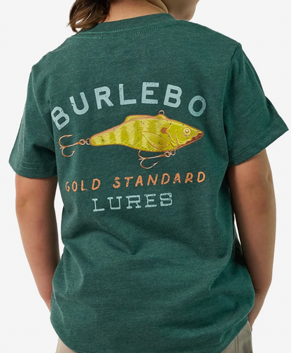 Yth SS Tee - BURLEBO Lures - Forest Green