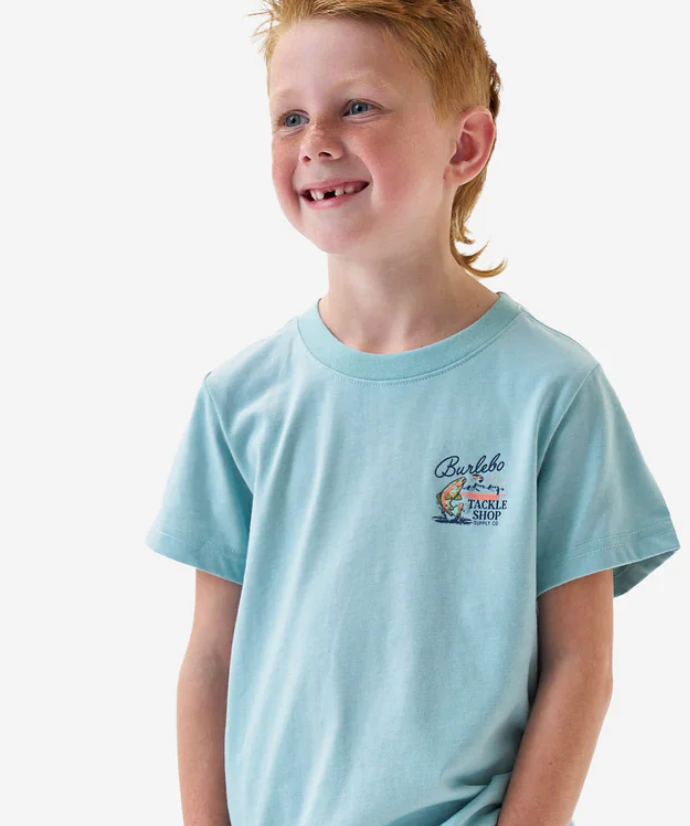 Yth SS Tee - Tackle Shop - Sky Blue