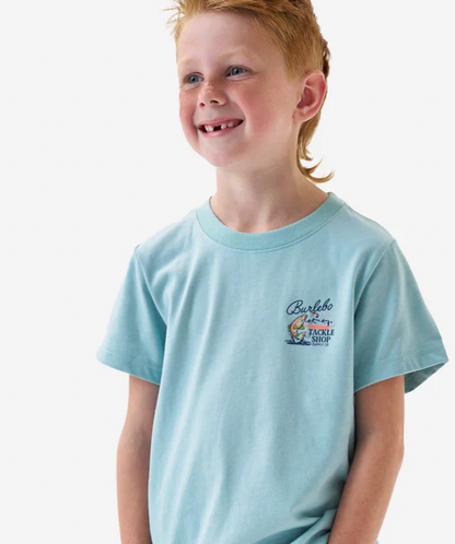 Yth SS Tee - Tackle Shop - Sky Blue