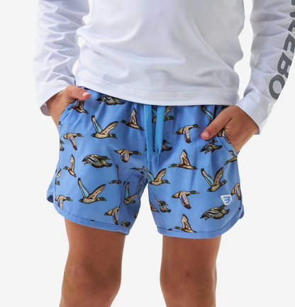 Youth Swim Trunk-Jumbo Mallard Blue